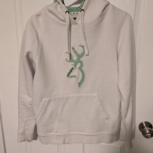 Browning Green and White Hoodie